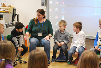 Besuch: Kindergarten in Vorschulklasse